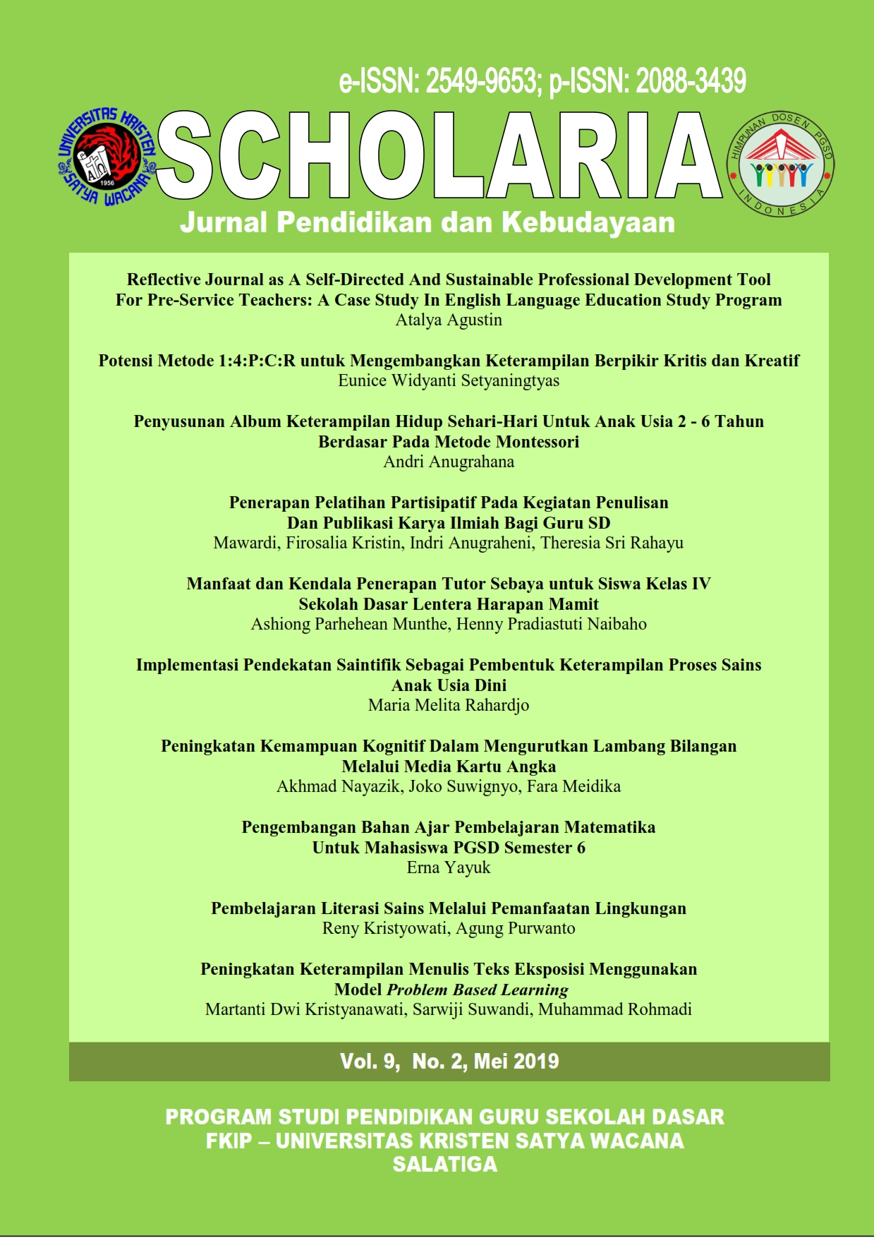 Reflective Journal as a Self-Directed and Sustainable Professional  Development Tool for Pre-Service Teachers: A Case Study in English Language  Education Study Program | Scholaria: Jurnal Pendidikan dan Kebudayaan